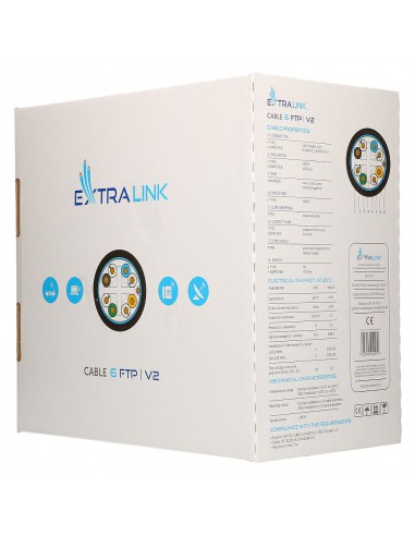 EXTRALINK CAT6 FTP (F/UTP) V2 OUTDOOR TWISTED PAIR 305M        